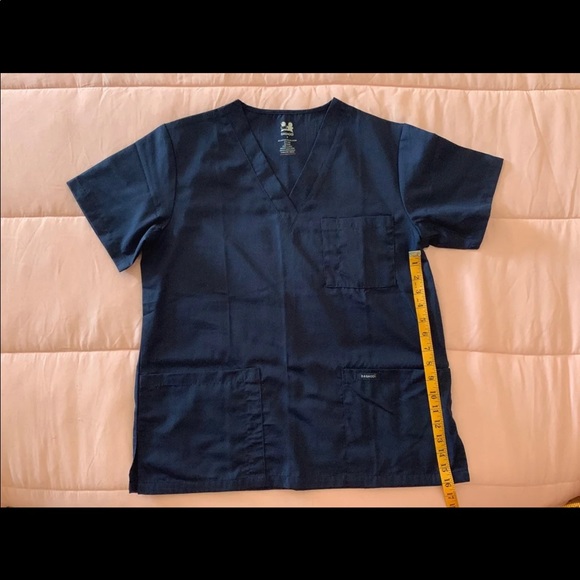 DAGACCI SCRUB TOP SMALL NAVY NWOT - Picture 7 of 12